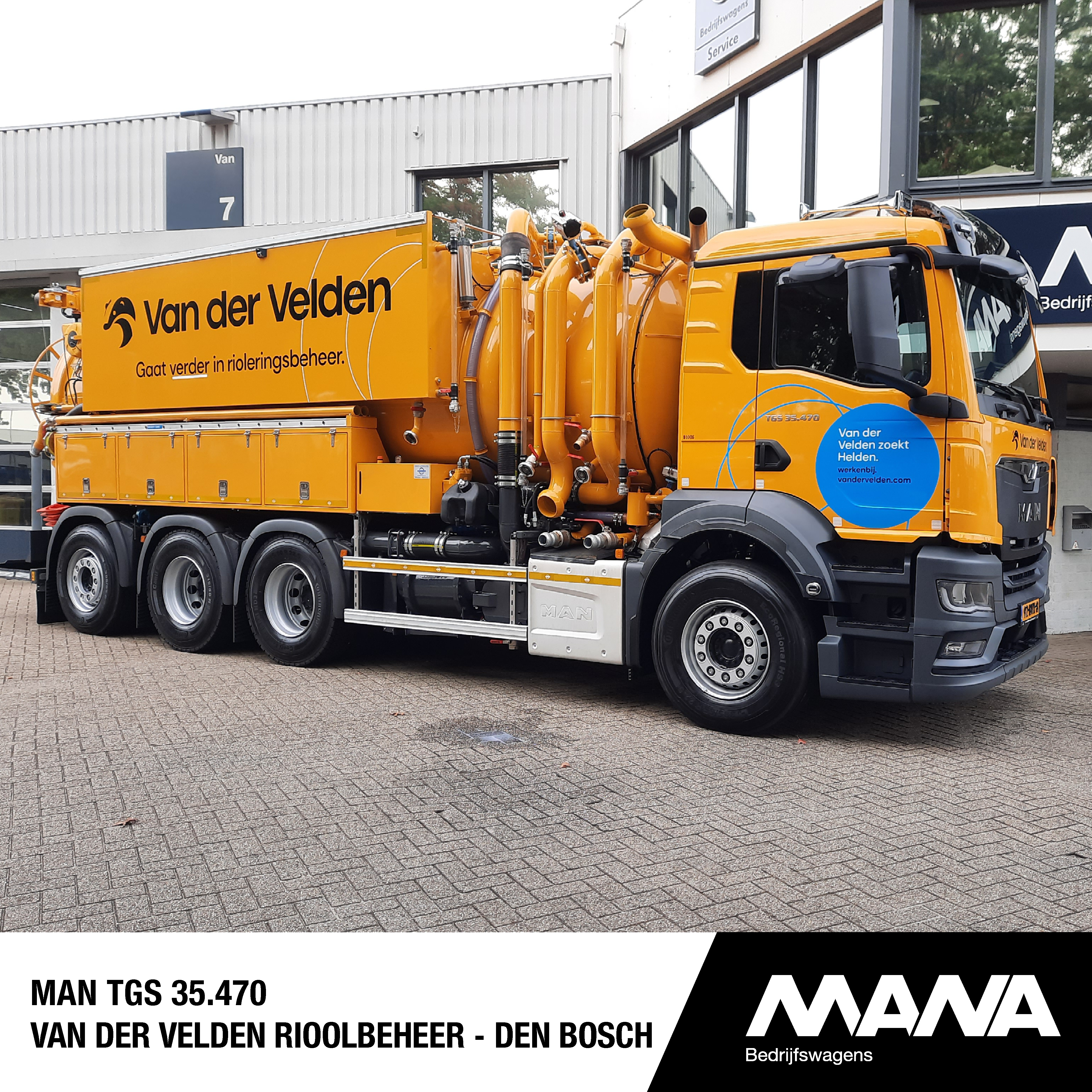 MAN TGS 35.470 Van der Velden Rioolbeheer - Den Bosch