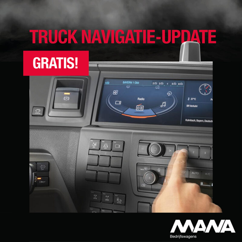 Actie gratis navigatie-update trucks