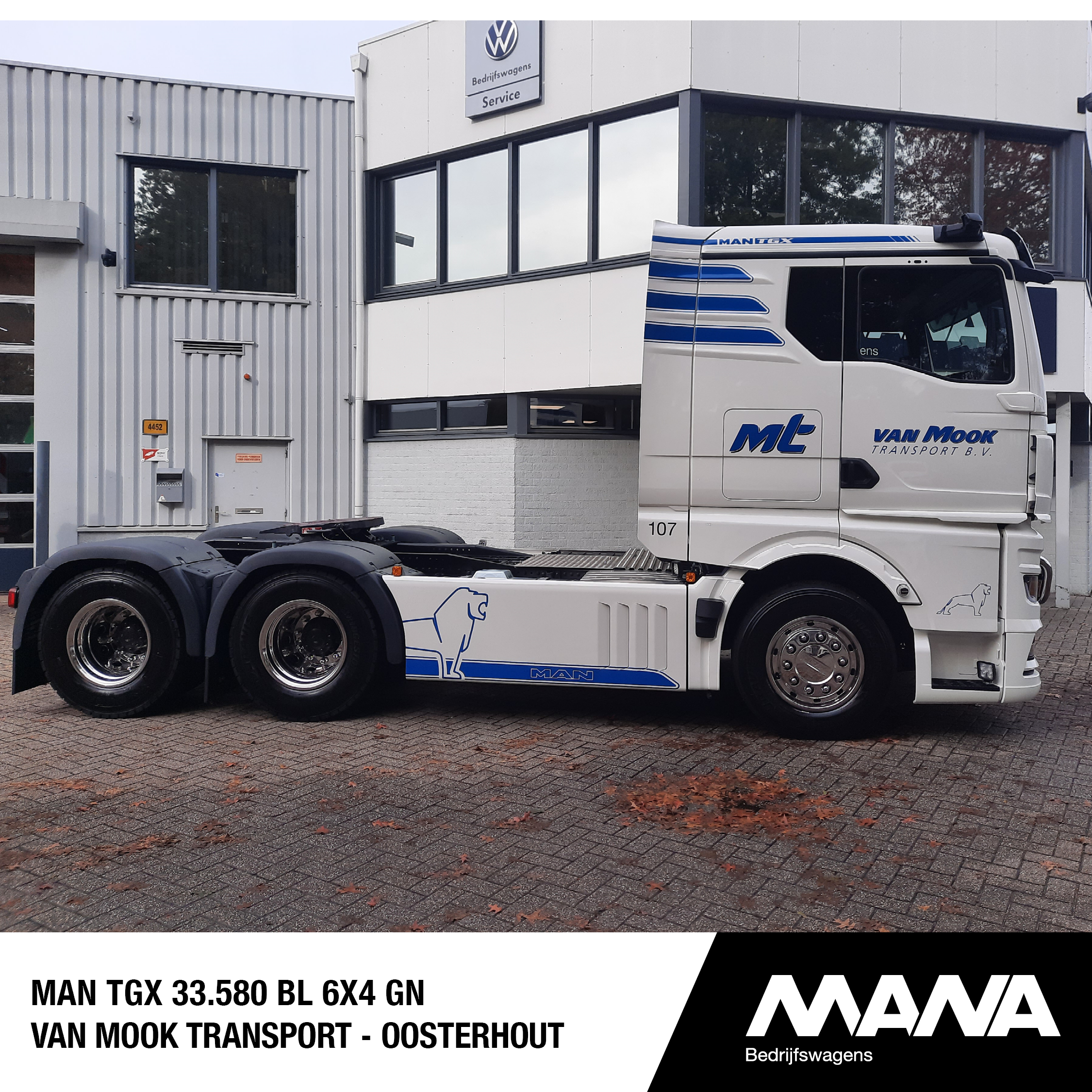 MAN TGX 33.580 BL 6x4 GN Van Mook Transport - Oosterhout