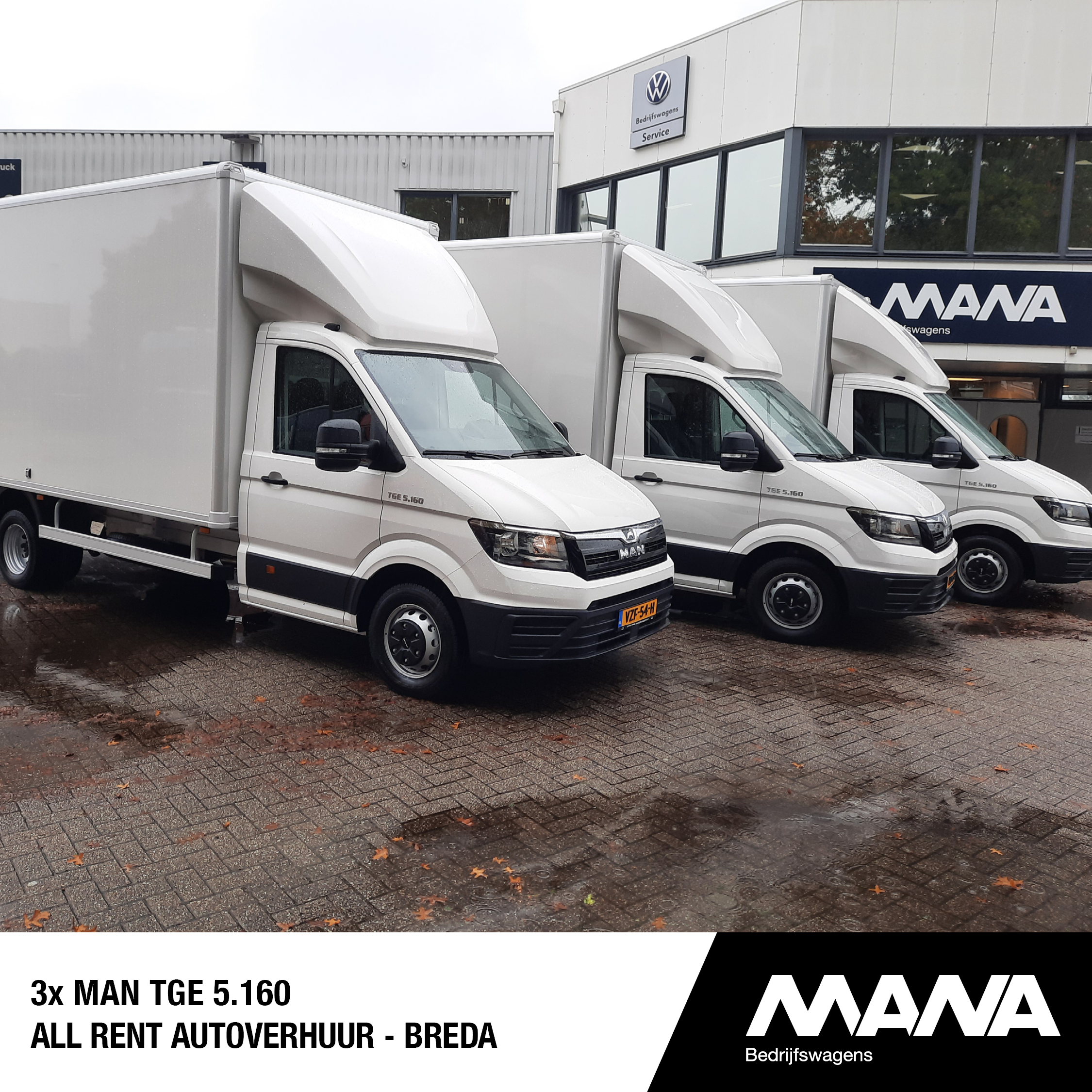 3x MAN TGE 5.160 All Rent Autoverhuur - Breda